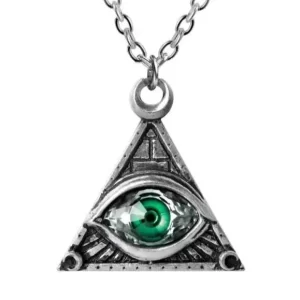 Eye of Providence All Seeing AustrianCrystal Eye Pendant by Alchemy