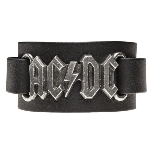 Official Alchemy Gothic Rocks AC/DC Rock or Bust Pendant Necklace Pewter Logo 