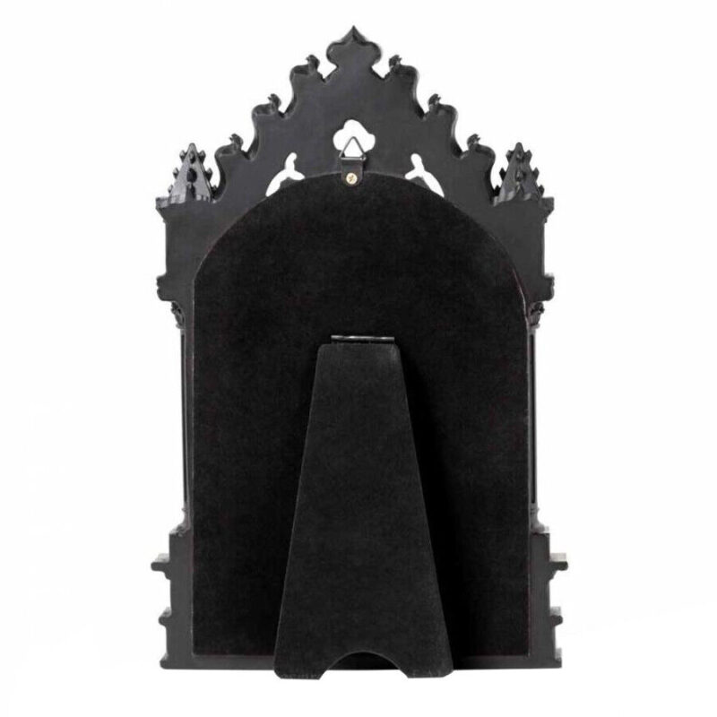 Cathedric Black Gothic Mirror Wall Hanging or Table Top By Alchemy - Image 2