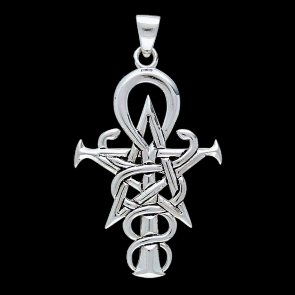 Wizardry Symbol Pendant Penkhaduce Sterling Silver Oberon Zell Ankh by Peter Stone
