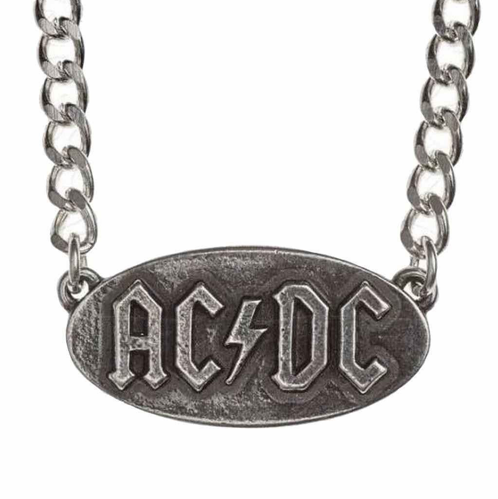 AC/DC Logo Let There Be Rock Pewter Pendant Official by Alchemy Rocks