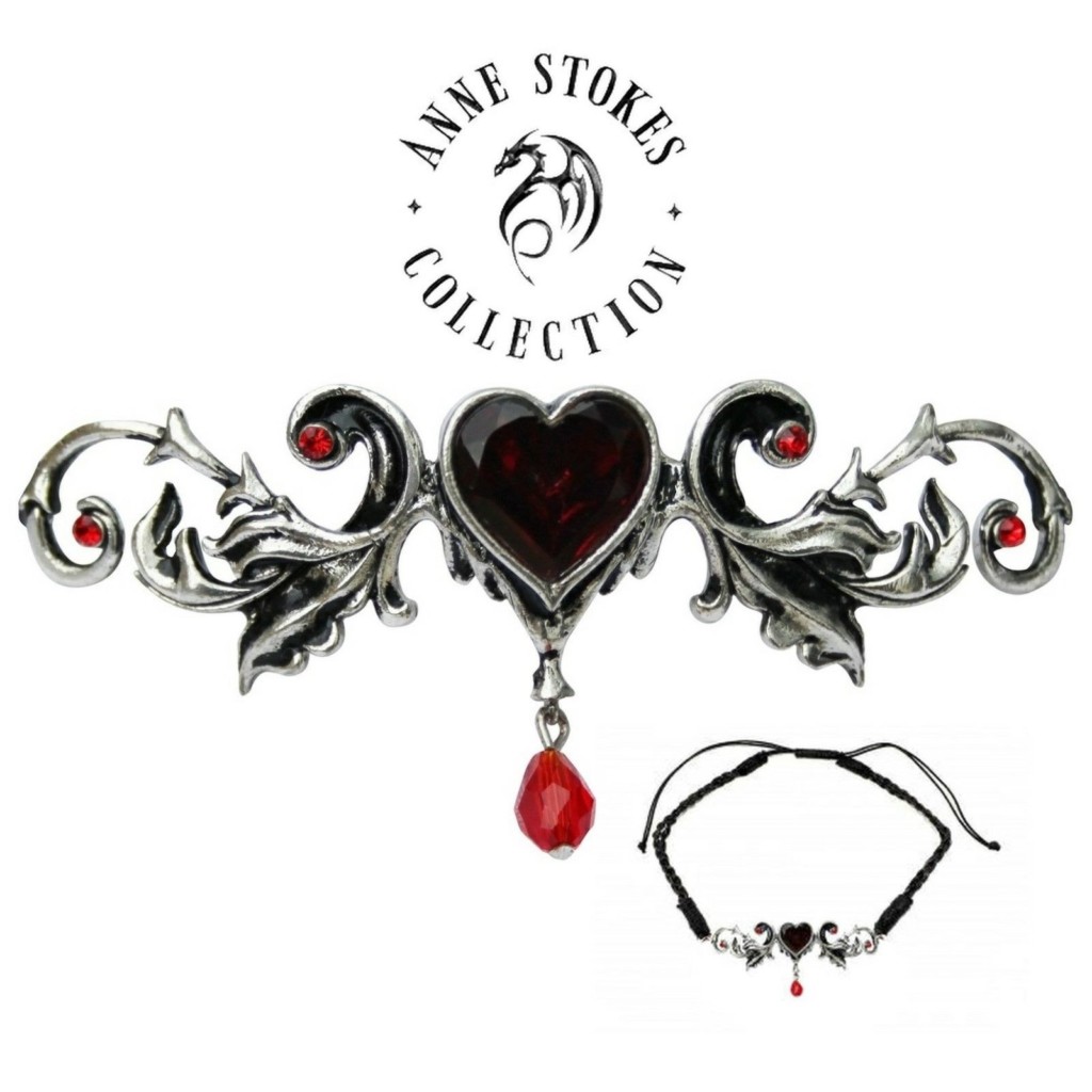 Anne Stokes Hengeband Heart Tiara Head Band or Choker for Vitality