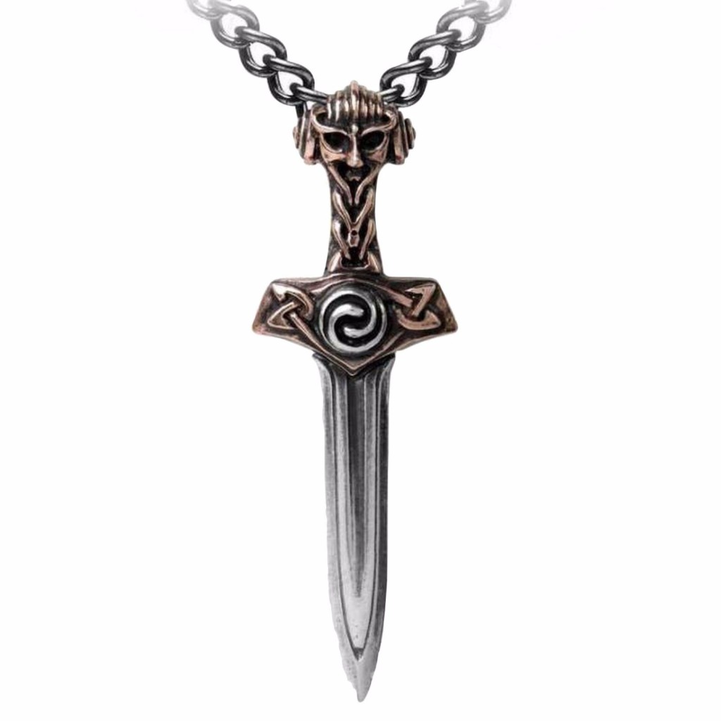 Thorsblade Viking Thor's Sword with Celtic Knotwork Pendant by Alchemy
