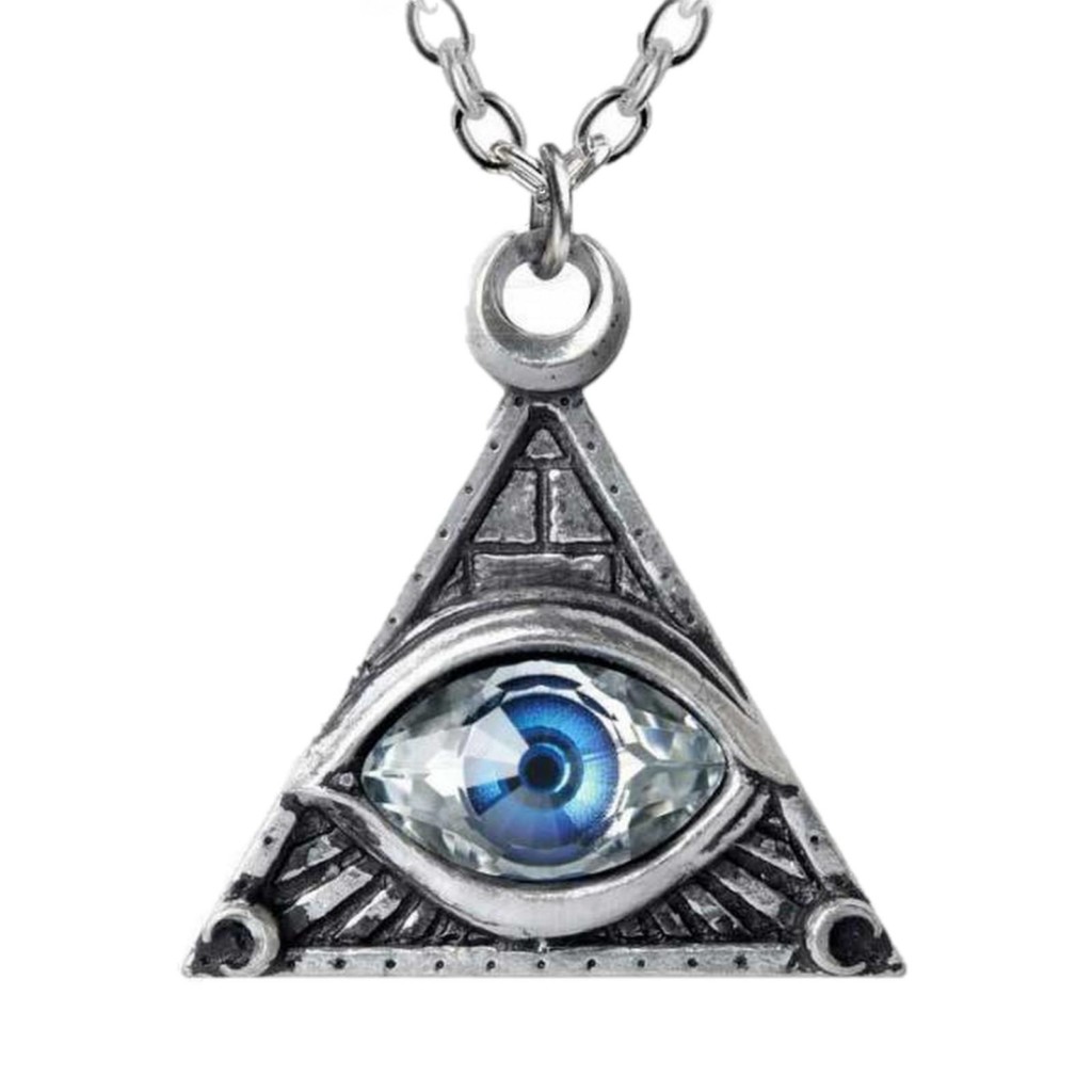 Eye of Providence All Seeing AustrianCrystal Eye Pendant by Alchemy