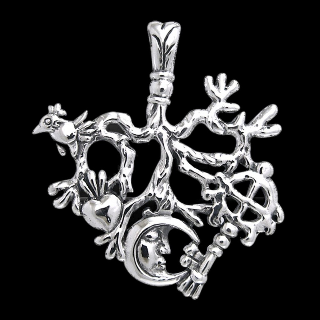 Witch's Cimaruta Charm Sterling Silver Protection Amulet by Peter Stone