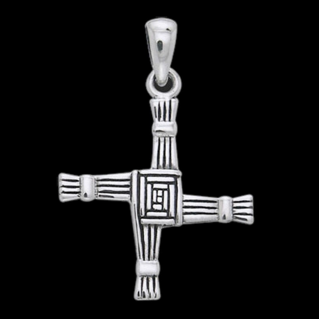 Brigid's Cross Sterling Silver Pendant Irish Celtic Goddess by Peter Stone