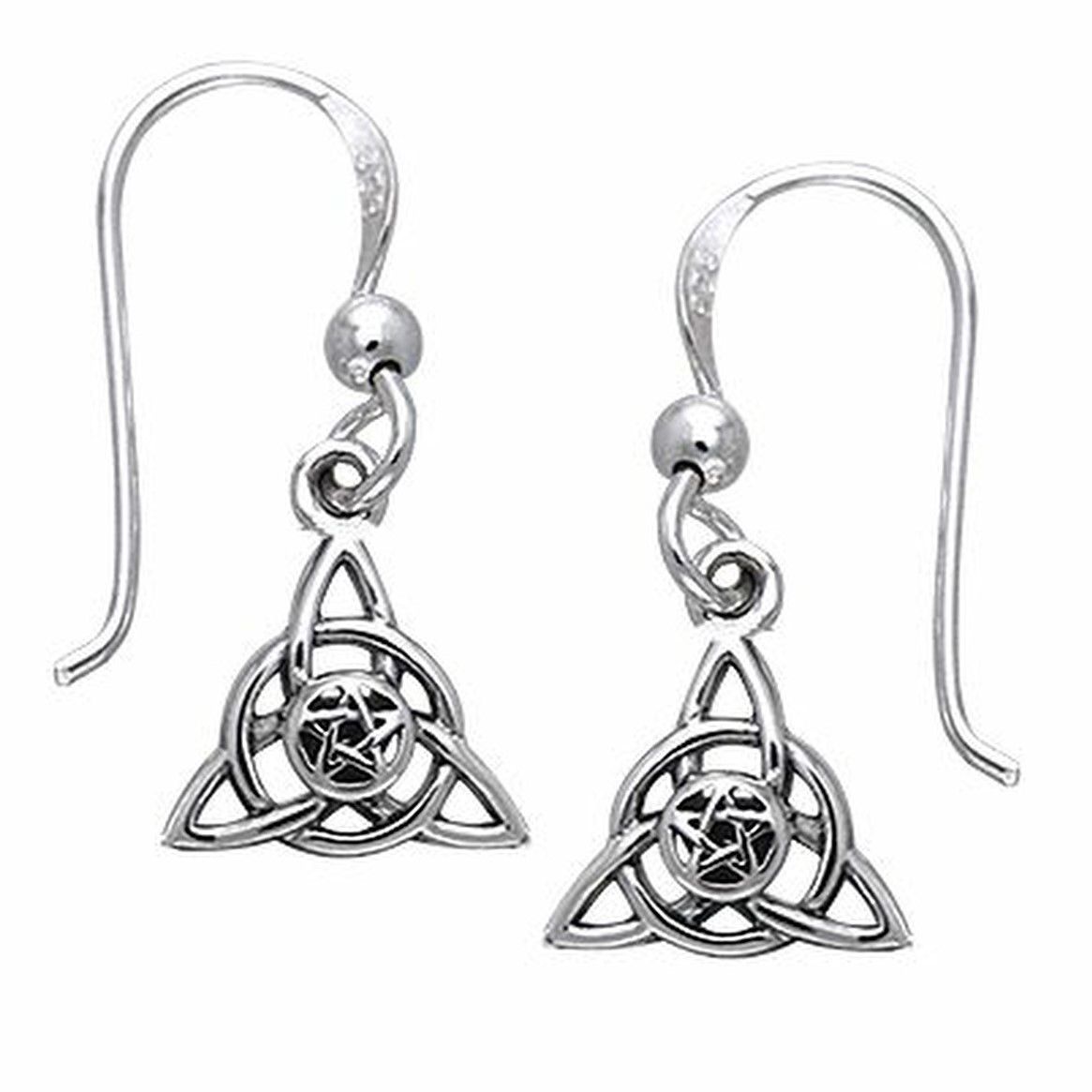 TRIQUETRA & PENTAGRAM  STERLING SILVER by Peter Stone The DRUID AMULET Pendant