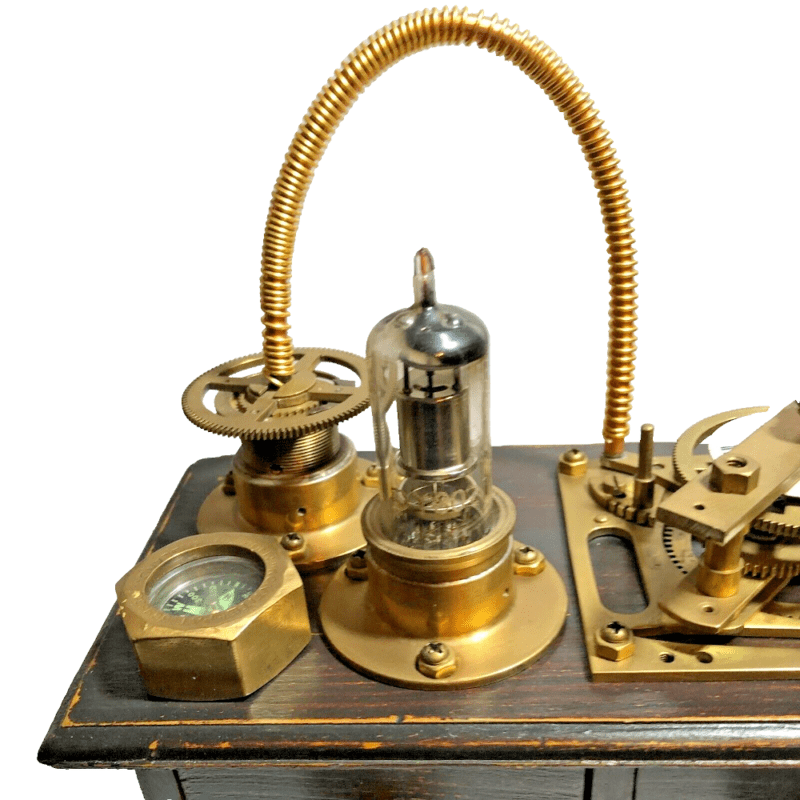 Handmade Steampunk Wooden Mini Drawers With Solid Brass Moving Parts - Image 3